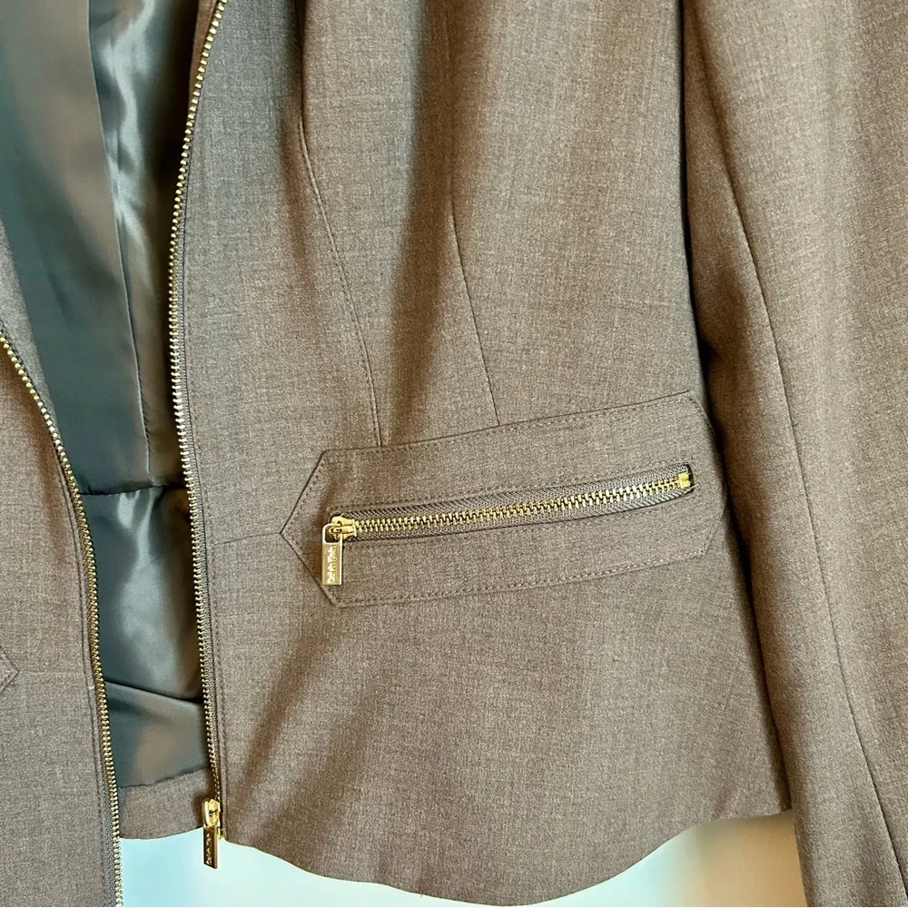 Calvin Klein Brown Women's Business Blazer - Picture 3 of 4